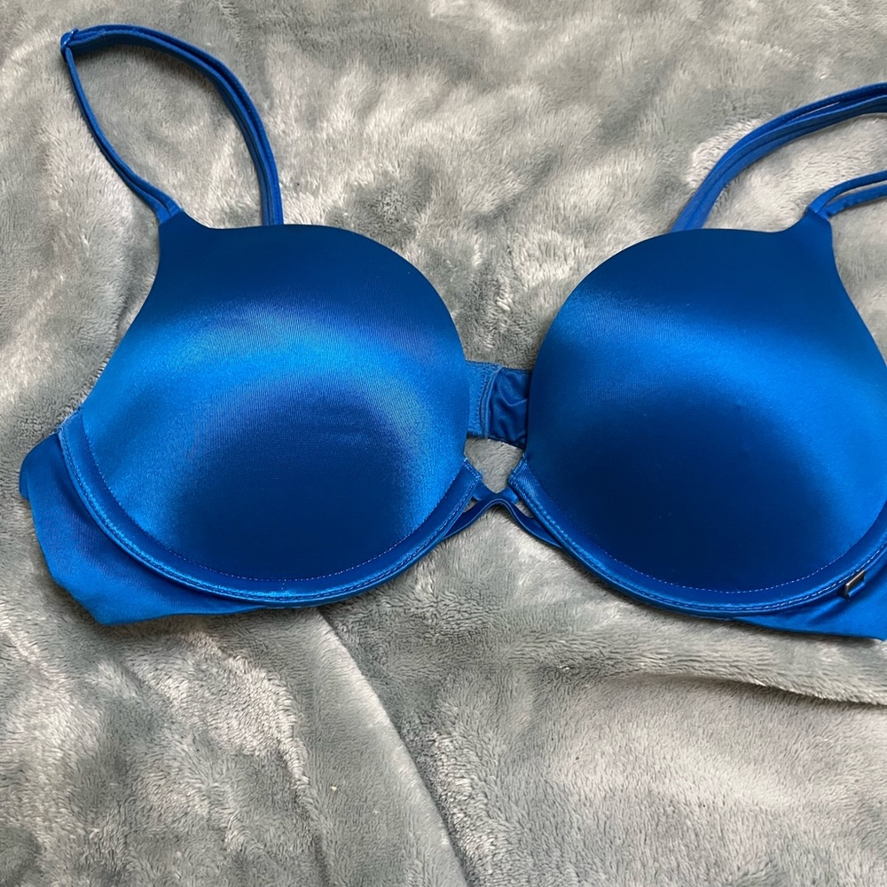 Victoria’s Secret silky blue push up bra